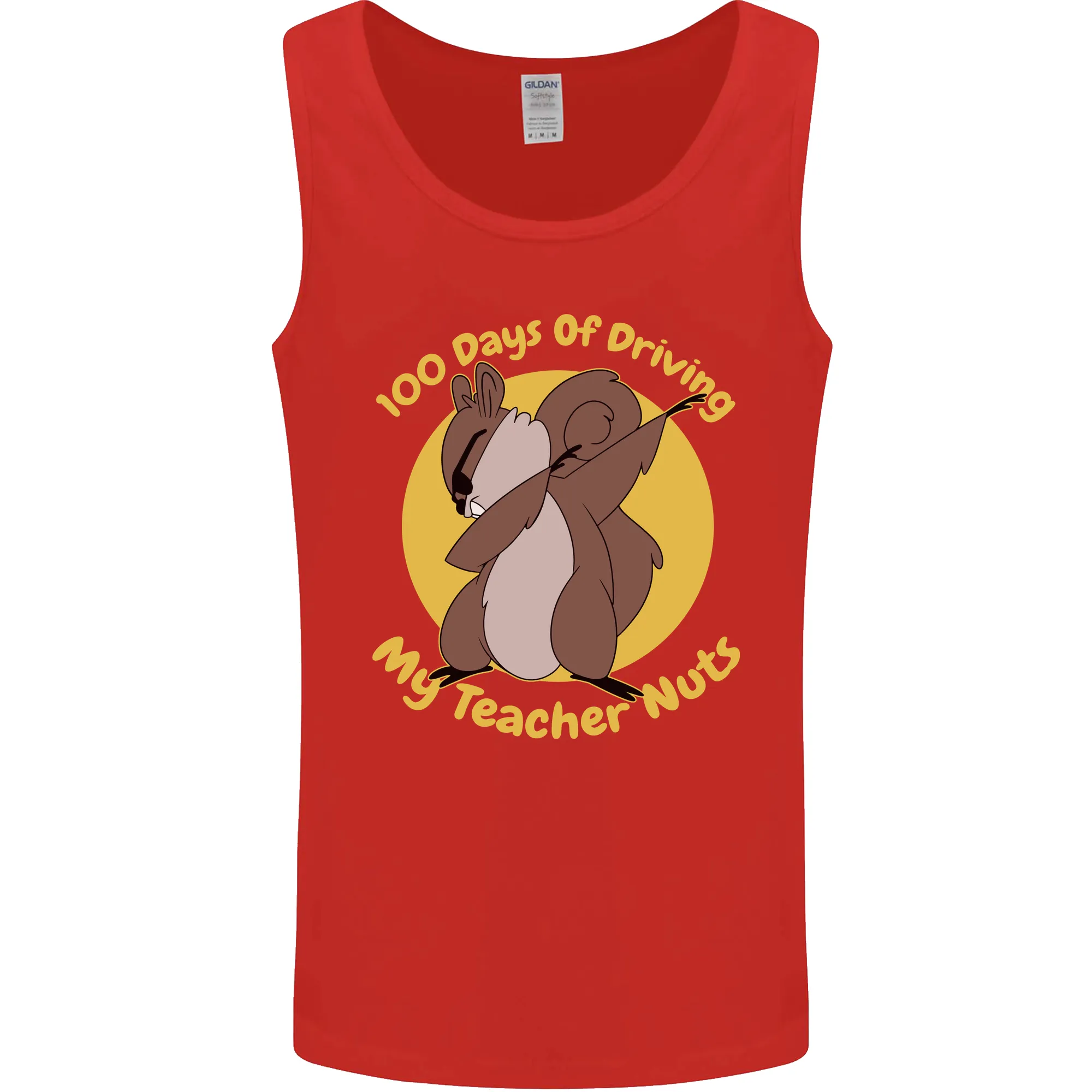 100 Days of Driving My Teacher Nuts Mens Vest Tank Top