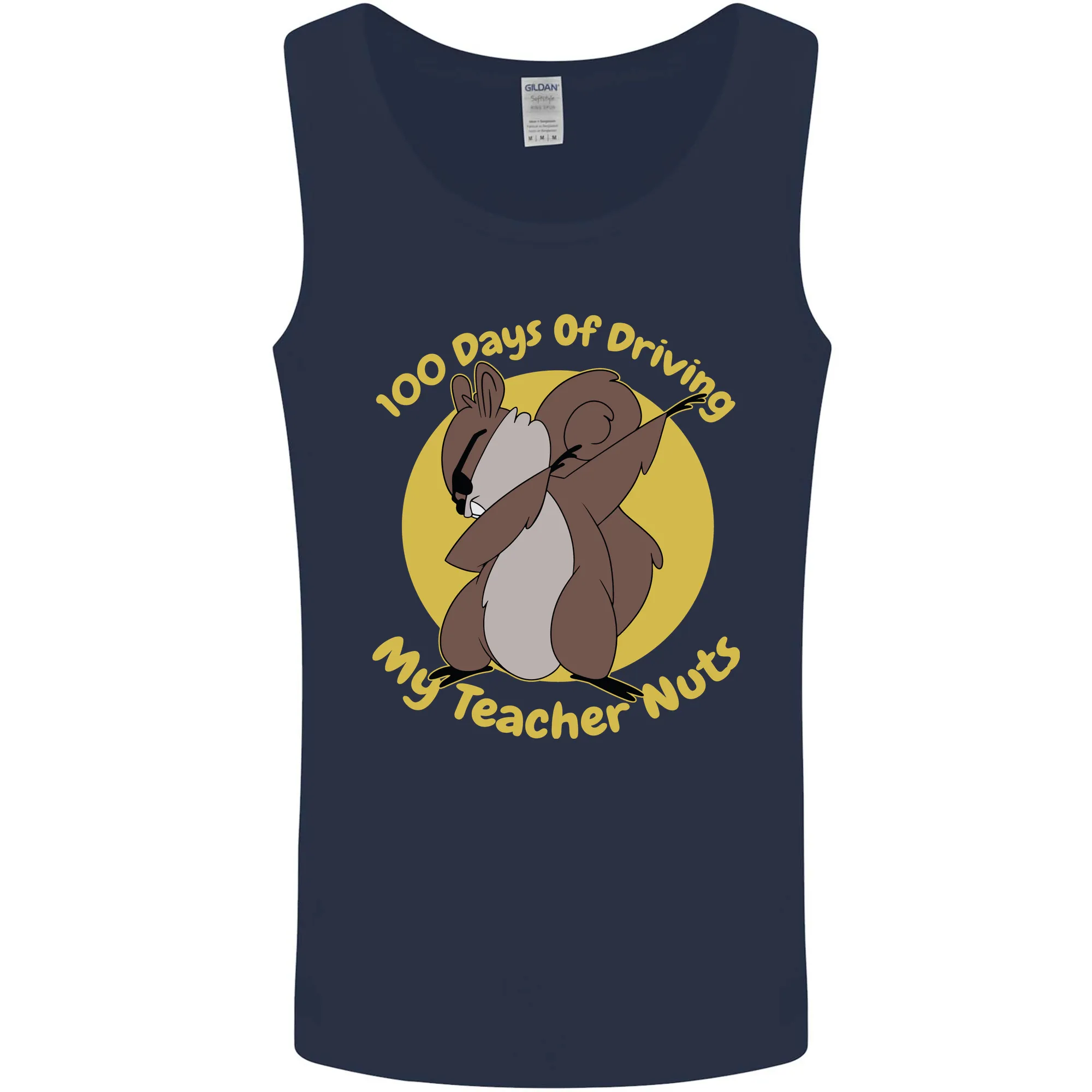 100 Days of Driving My Teacher Nuts Mens Vest Tank Top