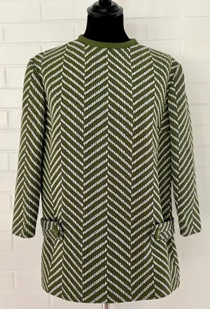 1960s St. Andrews, Imports Chevron Blouse