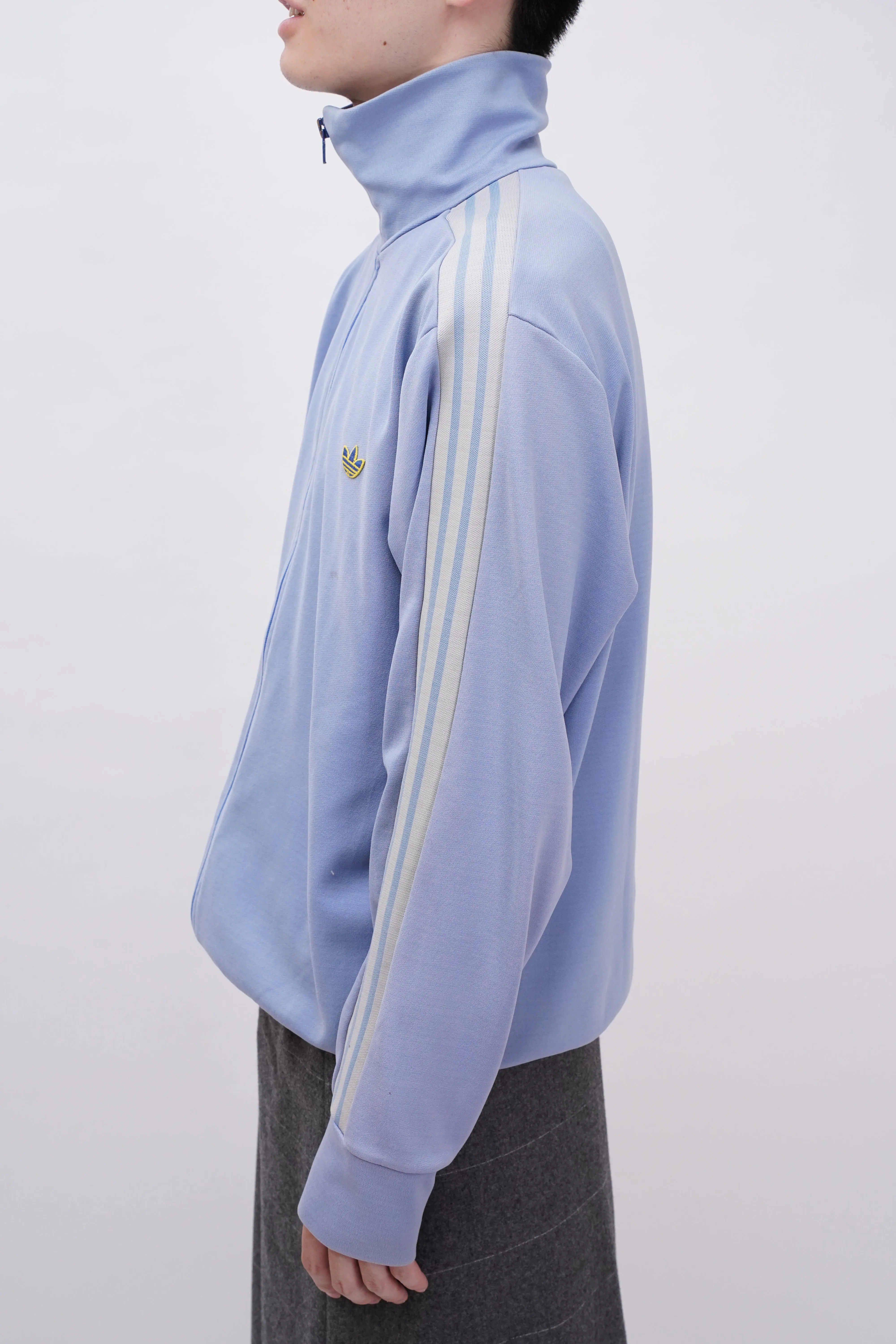 70's "adidas" -Nylon Jersey Track Jacket-