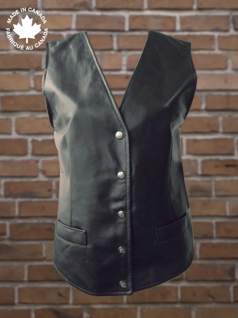 #719 Ladies Leather Vest