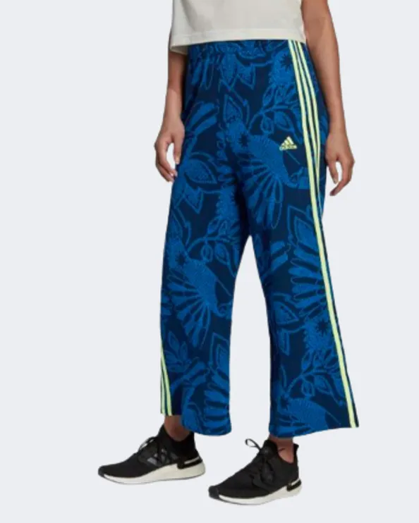 Adidas Farm Rio Wide-Leg Women Training Pant Blue/Lime Hi5234