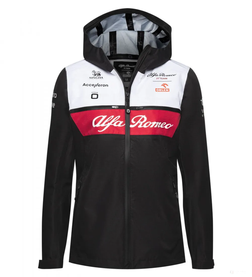 Alfa Romeo Womens Team Rain Jacket, Black, 2022