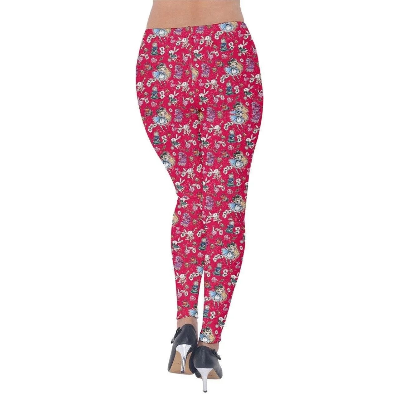 Alice in Wonderland Velvet Leggings