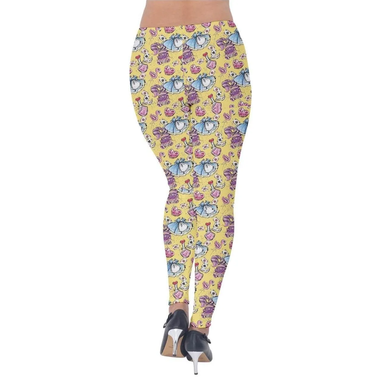 Alice in Wonderland Velvet Leggings