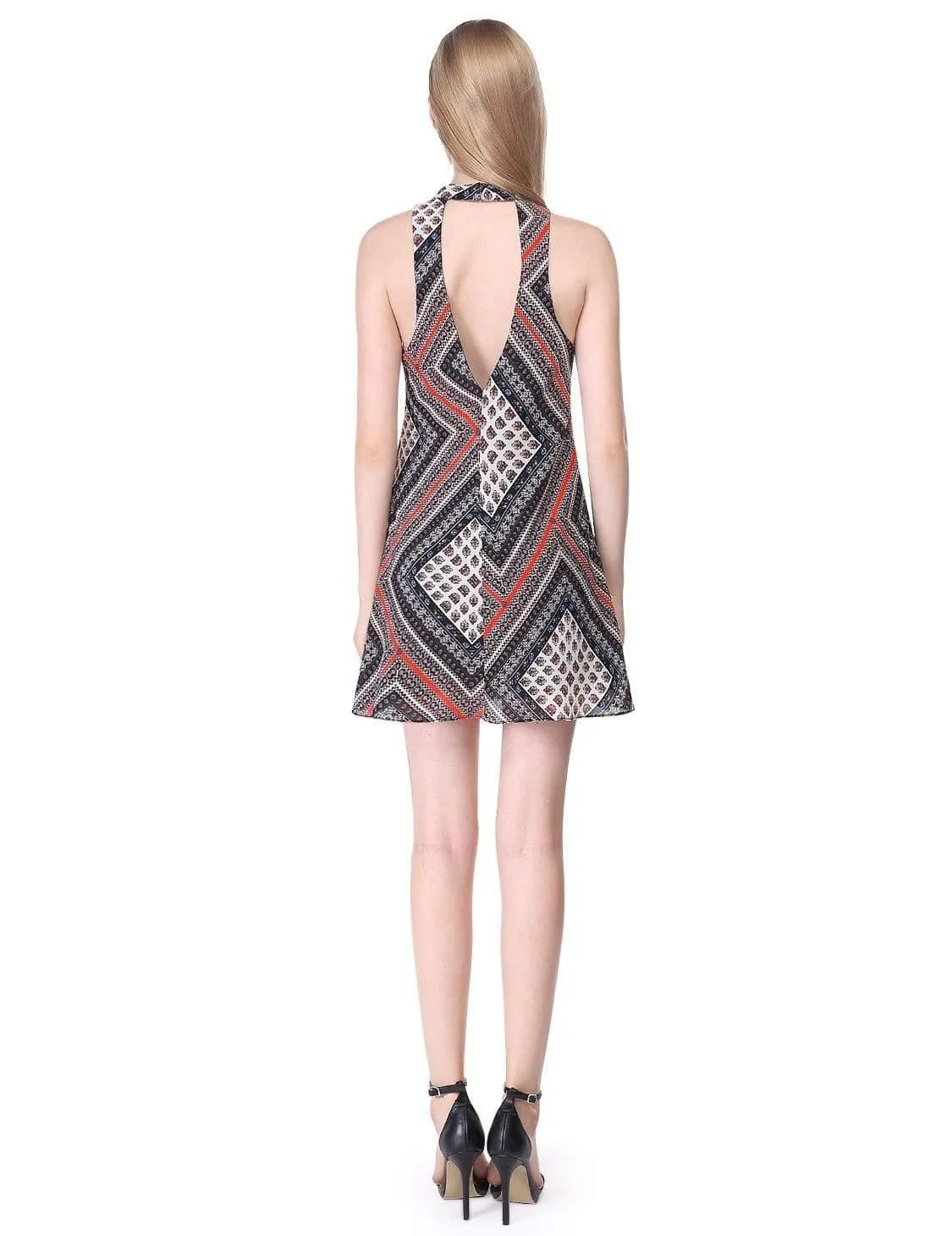 Alisa Pan Printed Sleeveless Shift Dress