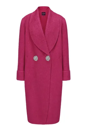 AUDRINA COAT IN ROSE RED