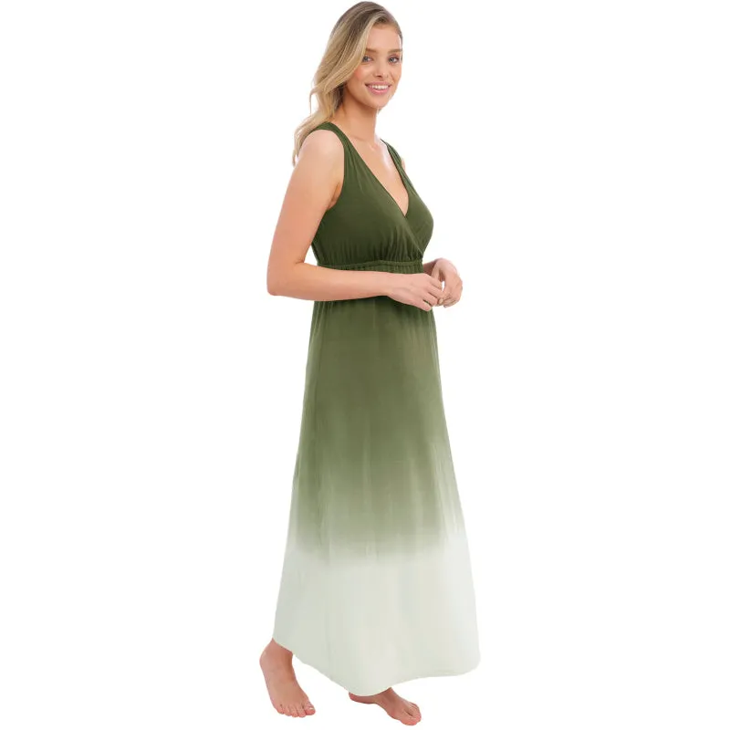 Aurora Beach Dress Olive Green - Fantasie Swim