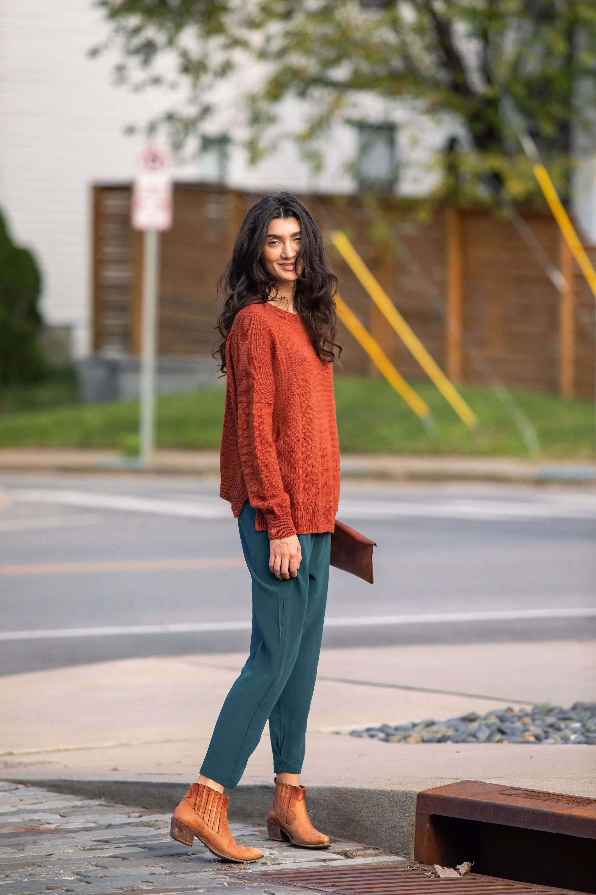 Baby Alpaca Pullover Sweater in Teal - Pre-Order 2/30