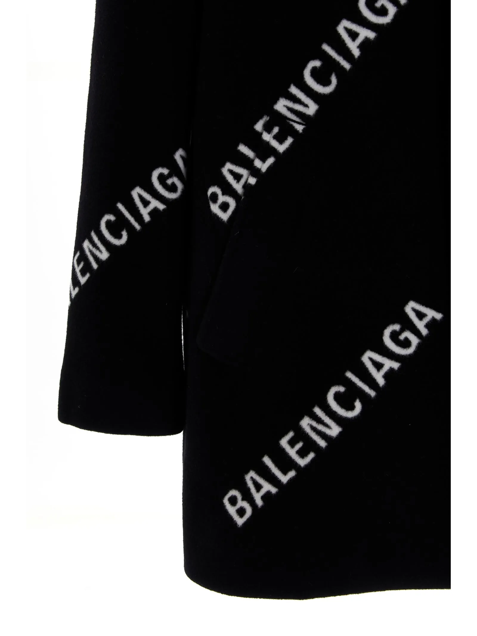 Balenciaga Allover Logo Coat