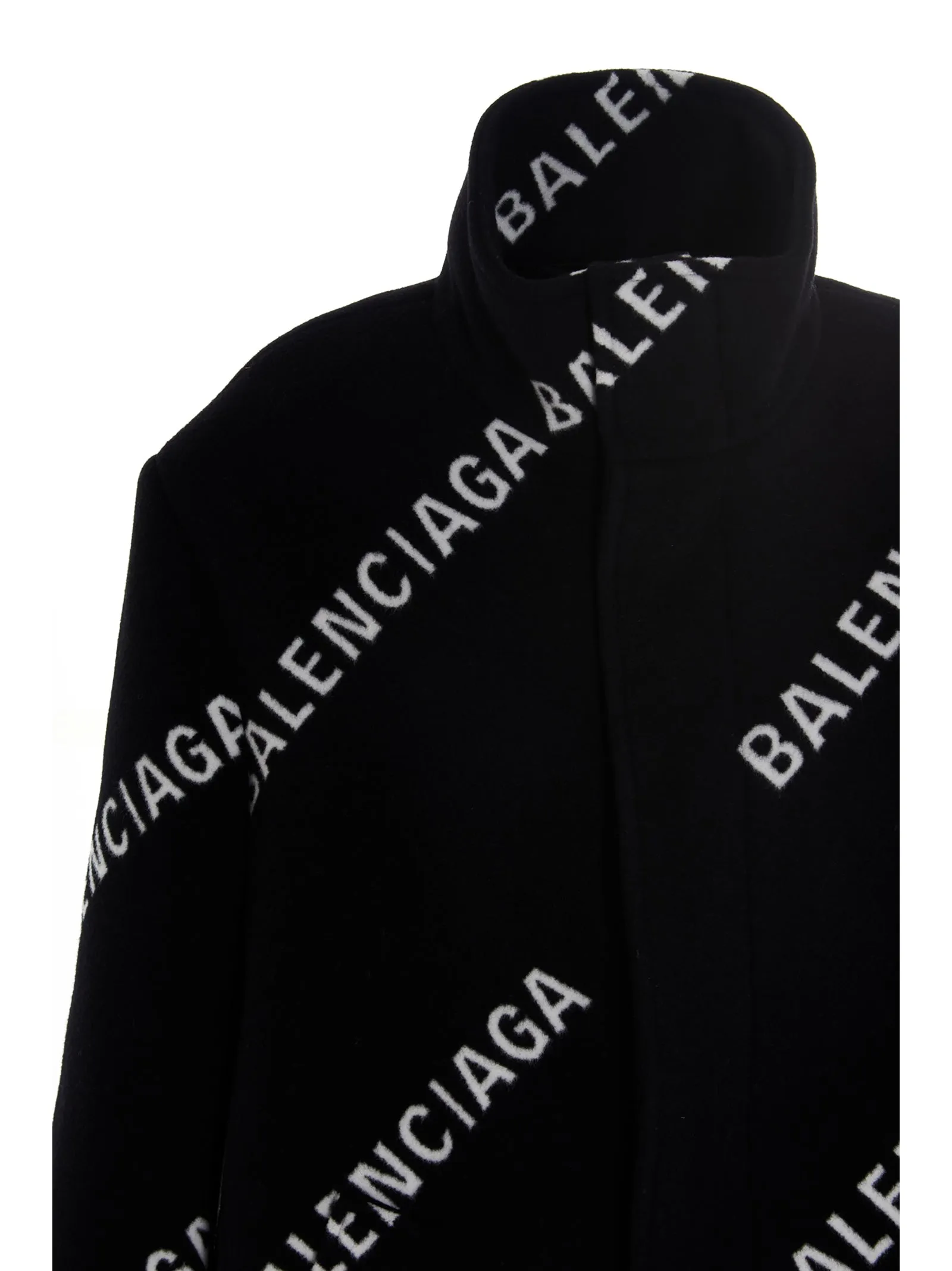 Balenciaga Allover Logo Coat