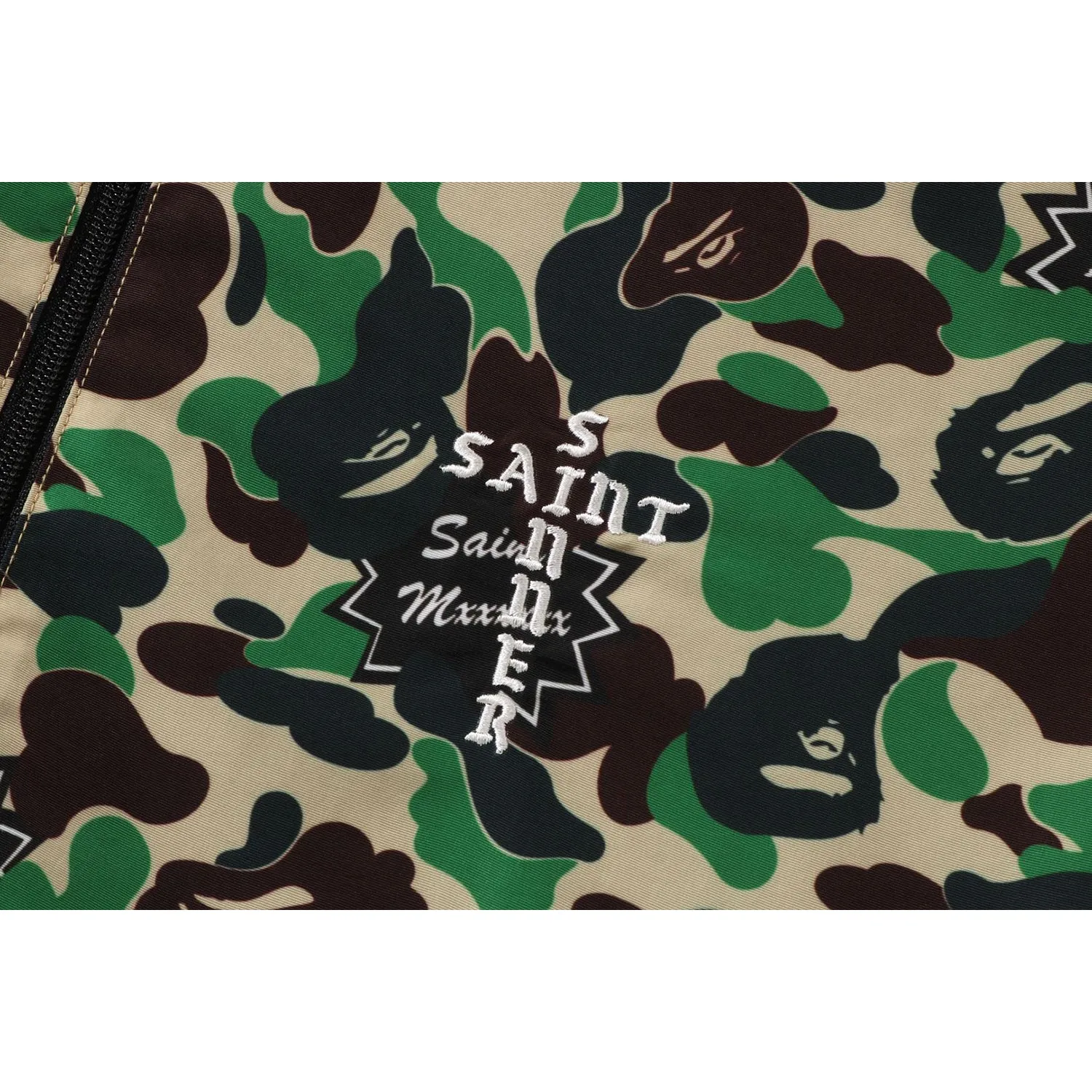 BAPE X SAINT MXXXXXX ABC CAMO TRACK JACKET MENS