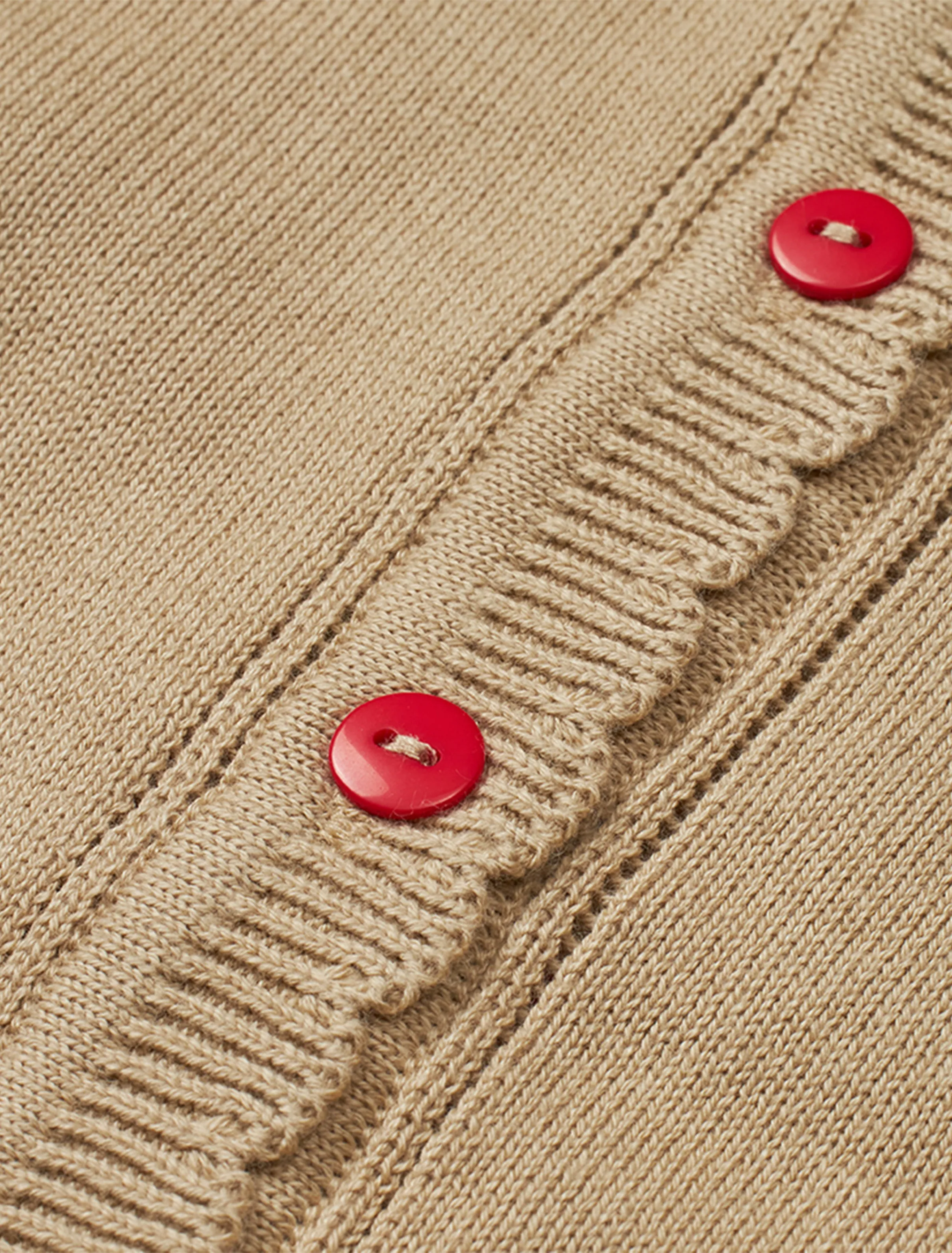 Barbara Cardigan in Tan/Apple