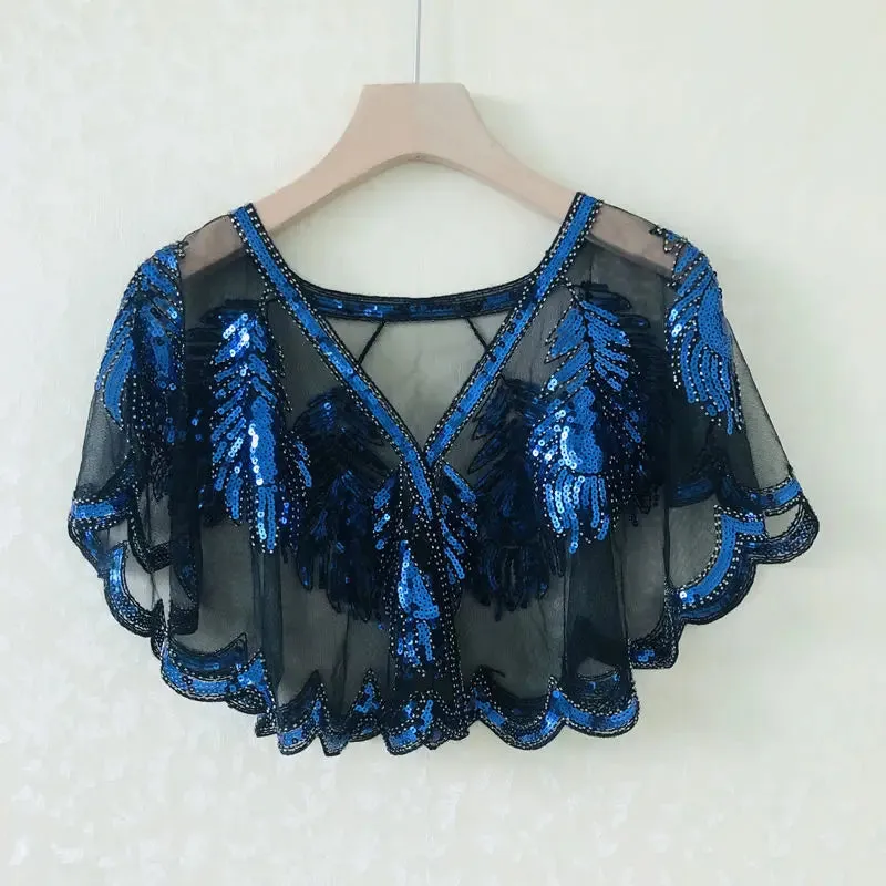 Bolero Flapper Sequin Cape Shrug