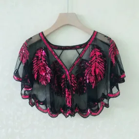 Bolero Flapper Sequin Cape Shrug