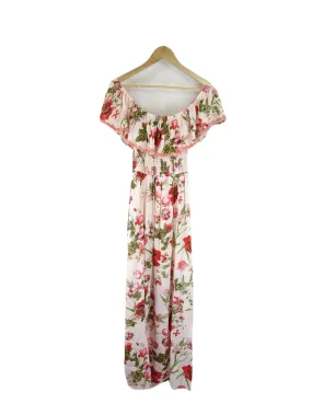 Boutique Pink Floral Off The Shoulder Maxi Dress 8