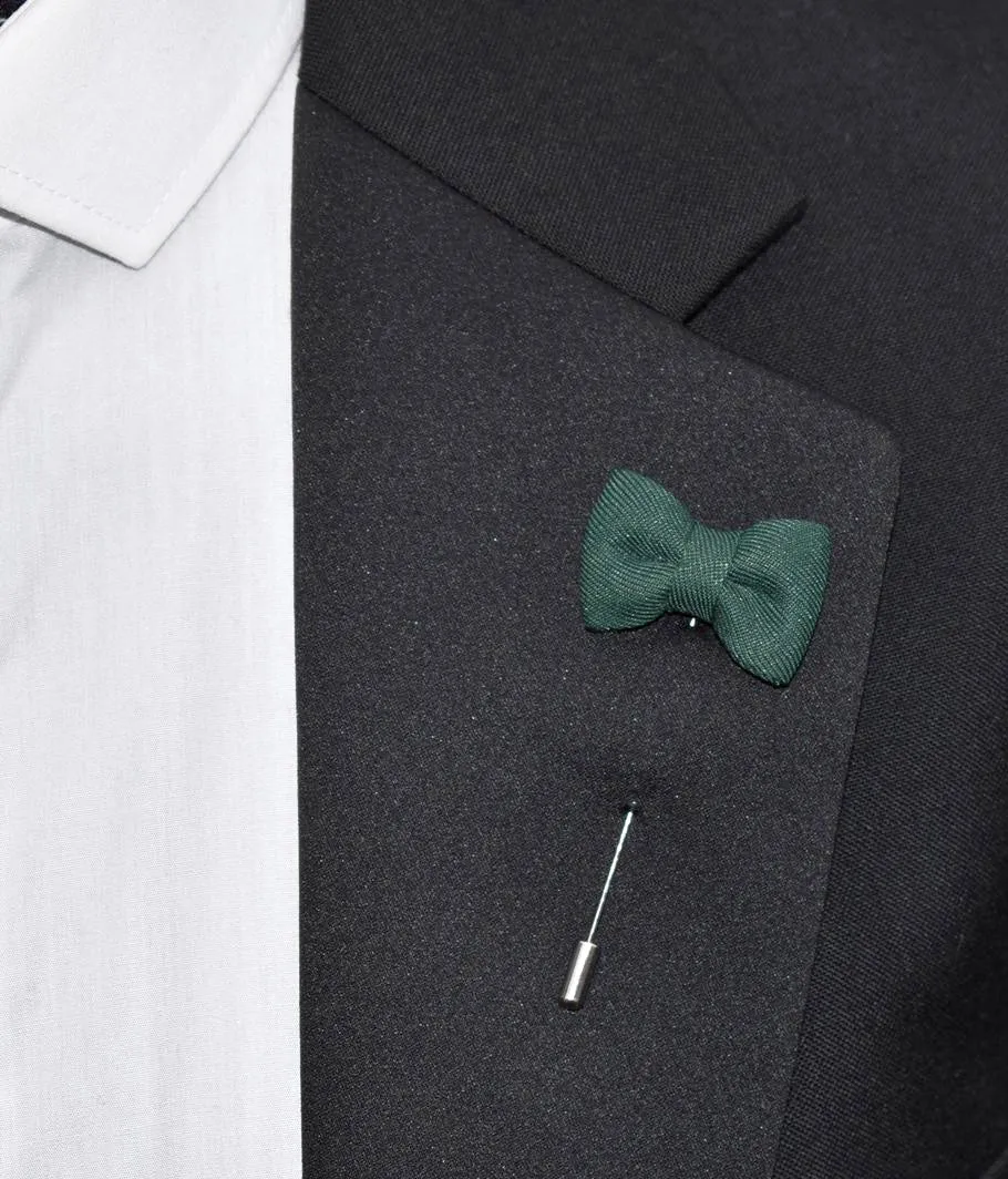 Bow Tie Lapel Pin, Green