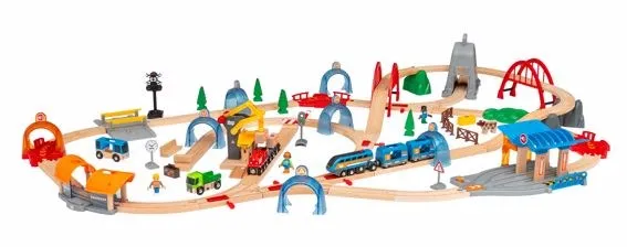 BRIO Smart Tech Sound Action Tunnel Deluxe set 91 pieces 33977