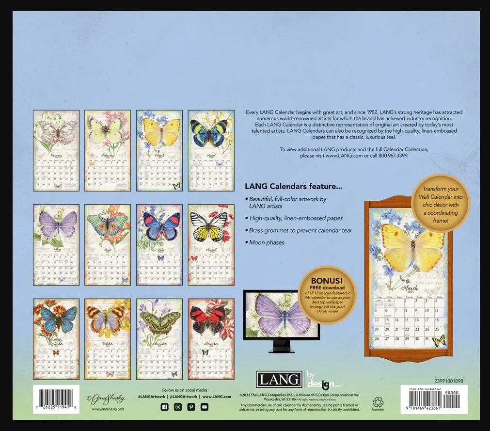 Calendar - Butterflies