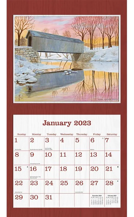 Calendar - Covered Bridge