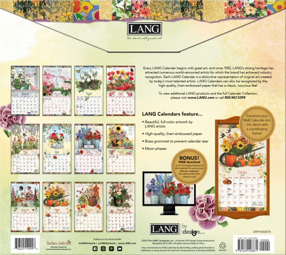 Calendar - Garden Botanicals