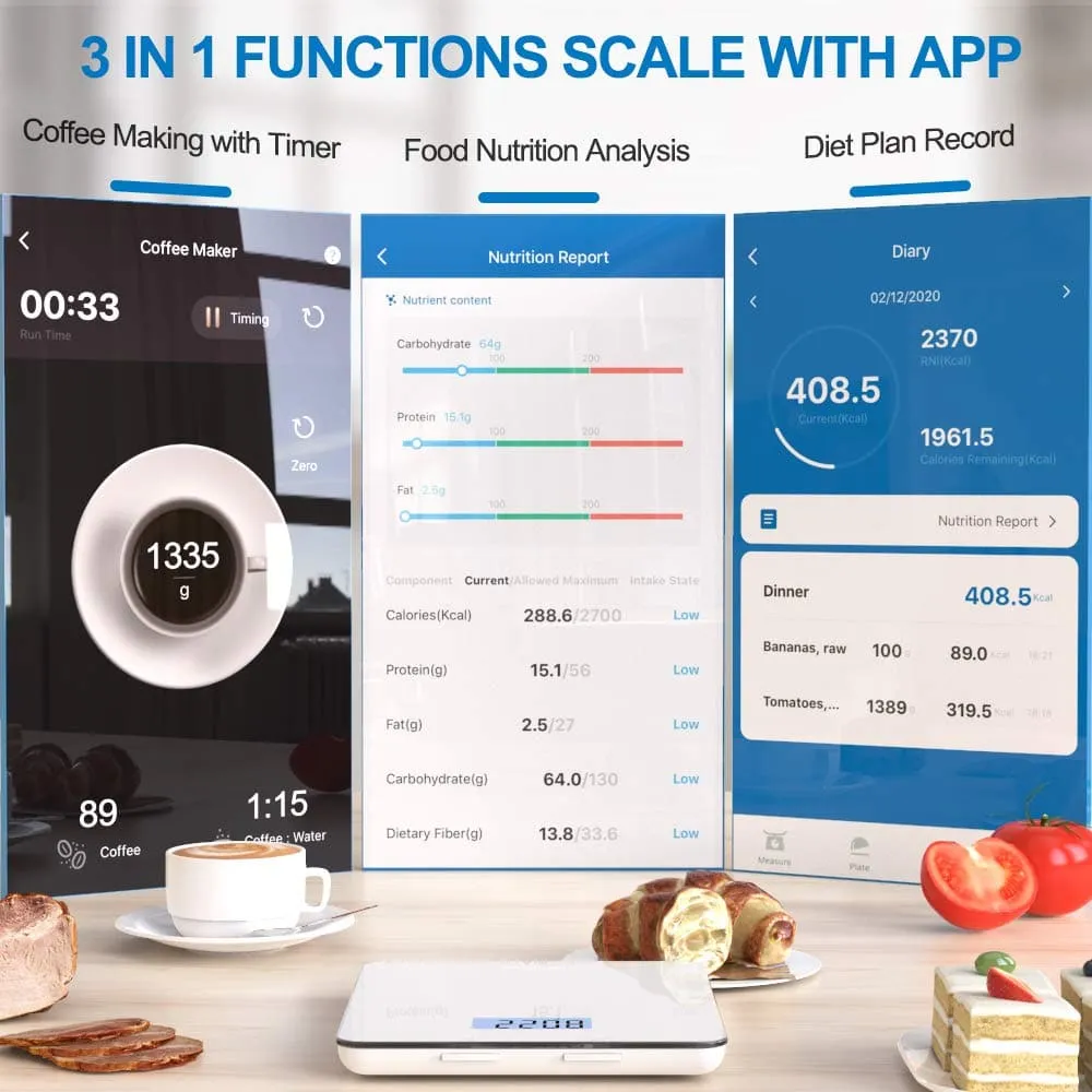 Calibra 1 Smart Nutrition Scale (White)