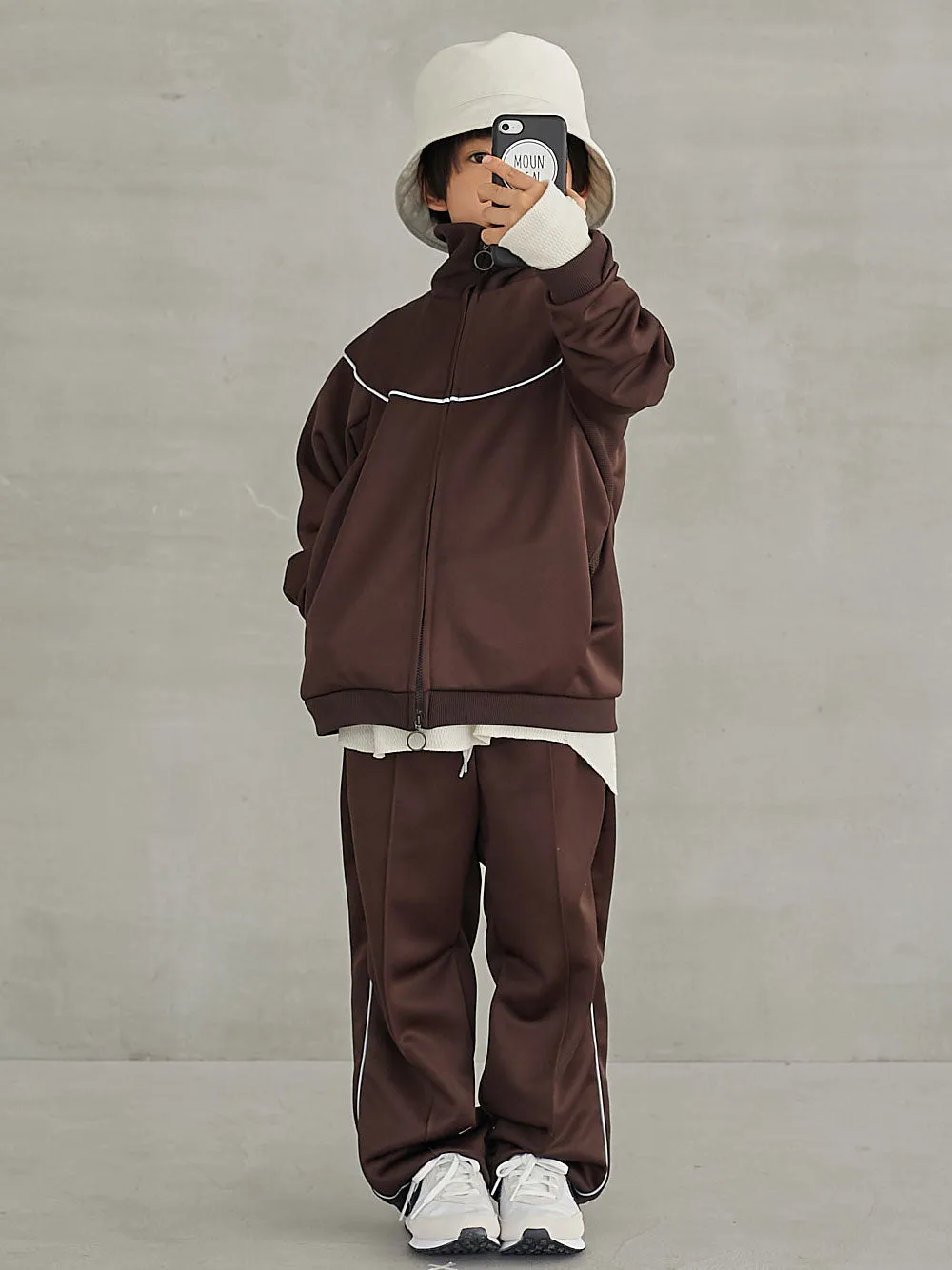 Chocolate Zip Track Jacket