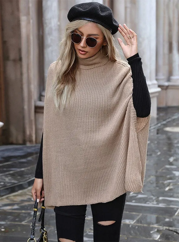 Collar Shawl Pullover Knitted Sweater