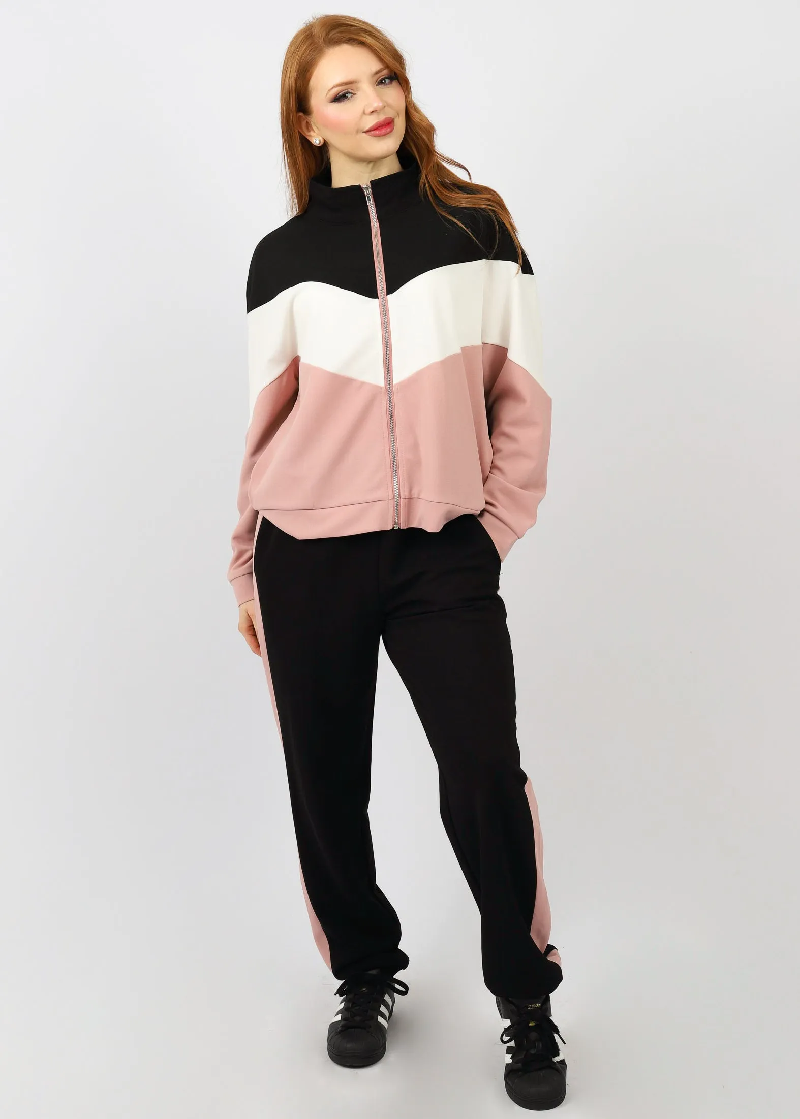 Colour Block Zip Track Jacket