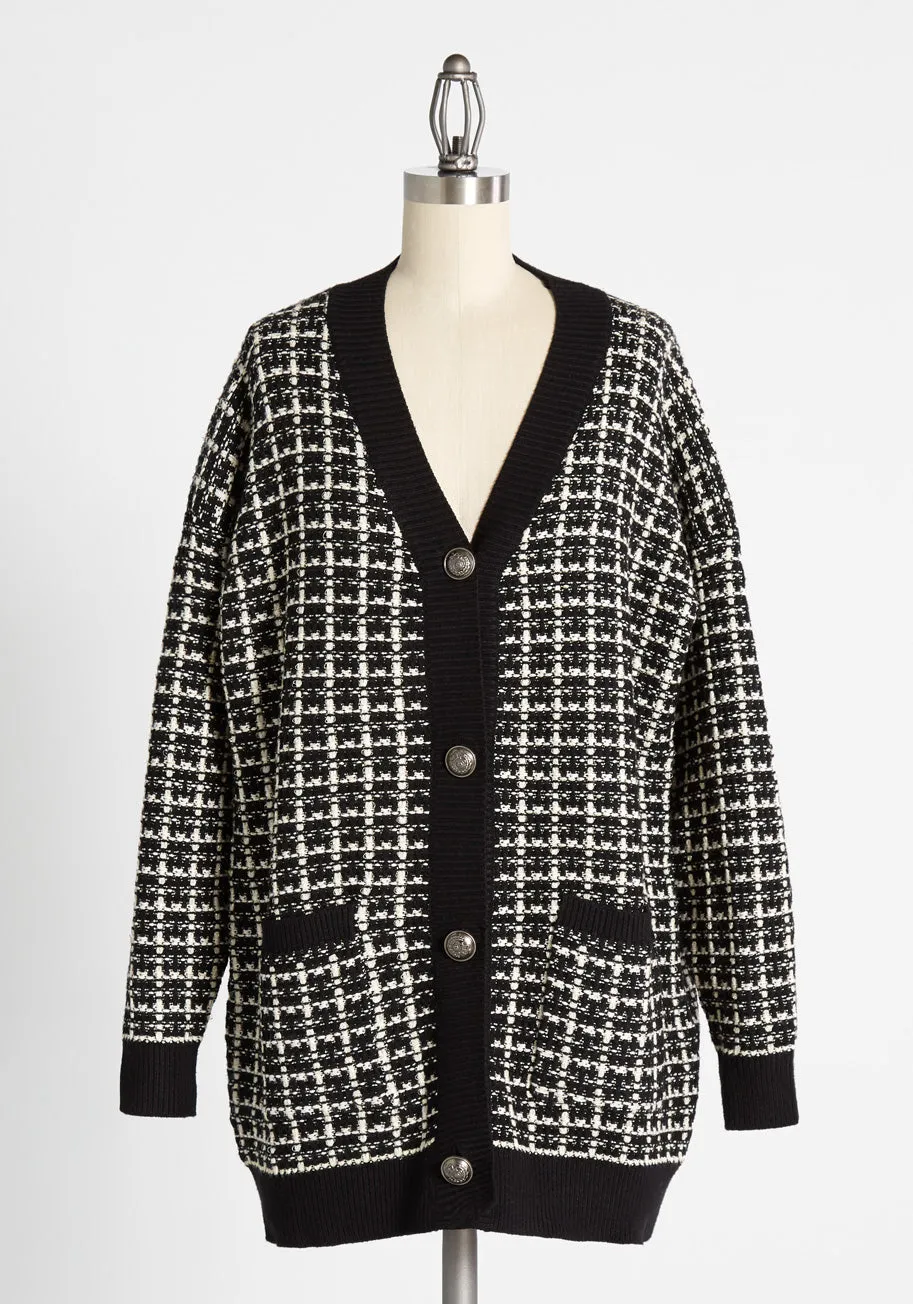 Countess of the Card Catalog Cardigan