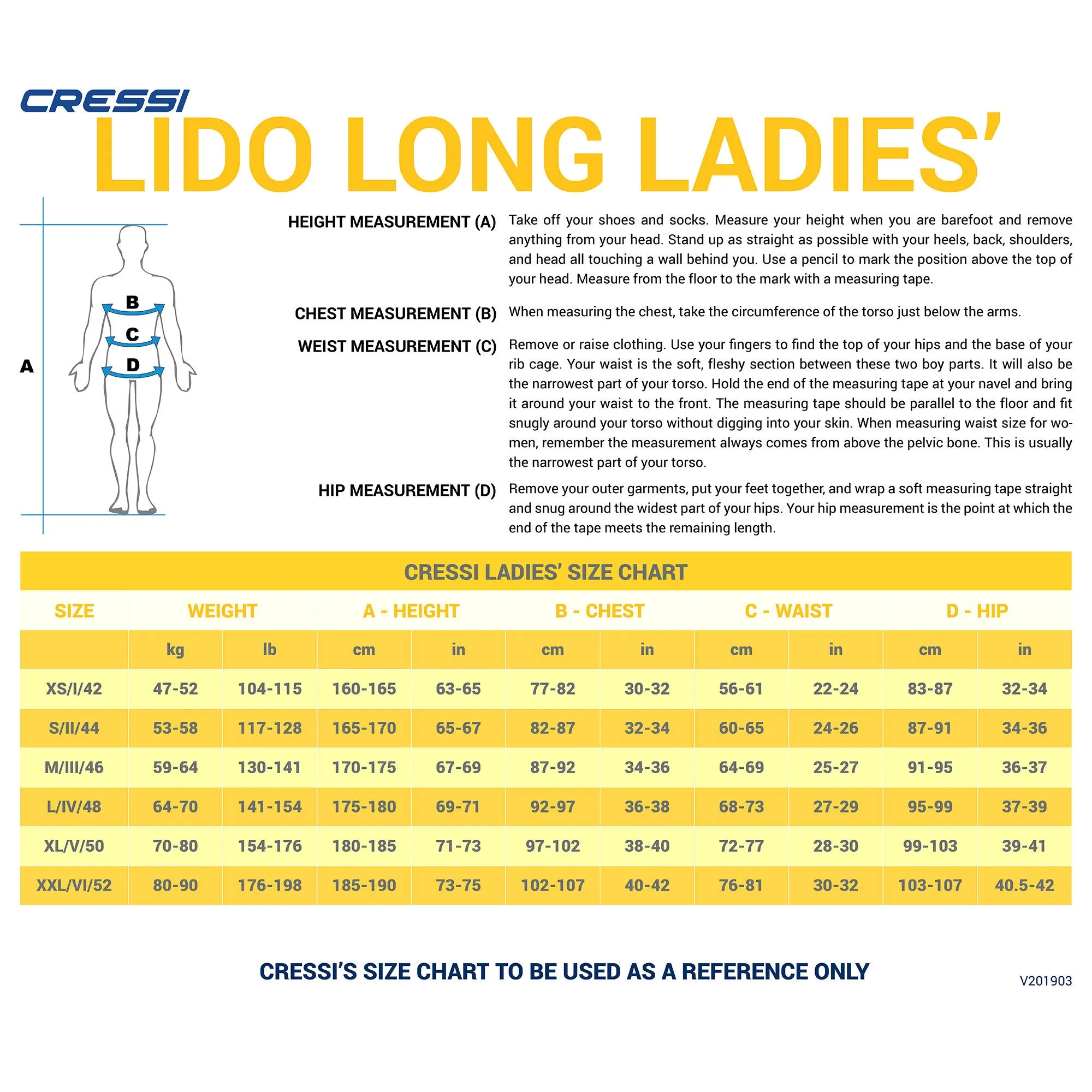 Cressi 2mm Lido Long Ladies Full Front Zip Wetsuit