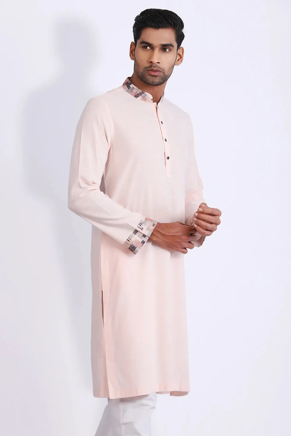 Cut & Sew Slim Fit Panjabi