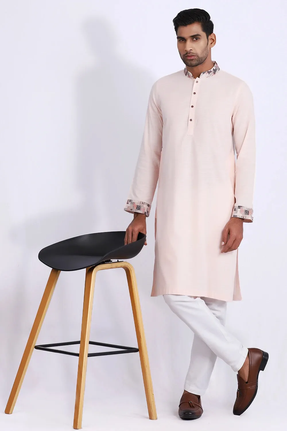 Cut & Sew Slim Fit Panjabi