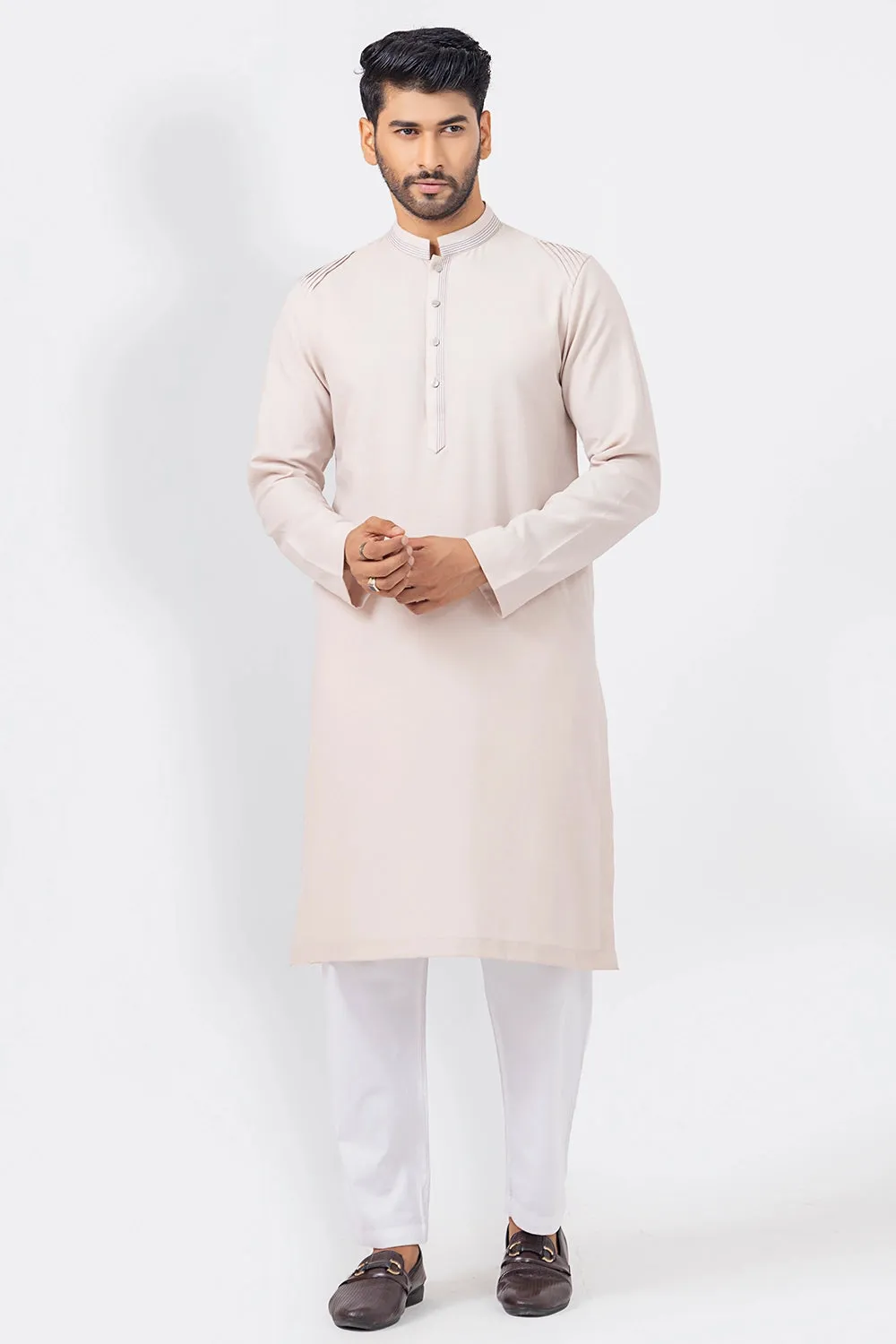 Cut And Sew Slim Fit Panjabi