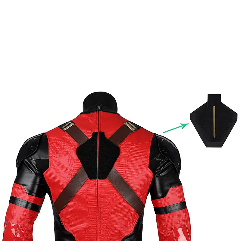 Deadpool 3 Cosplay Costume Samurai Deadpool Wade Wilson Red Suit Halloween Outfit