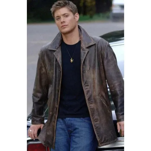 Dean Winchester Distressed Supernatural Leather Jacket