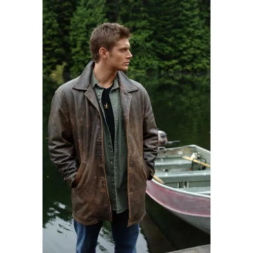 Dean Winchester Distressed Supernatural Leather Jacket