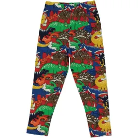 Dinosaurs Leggings - Apple Red - 1 Left Size 9-10 years