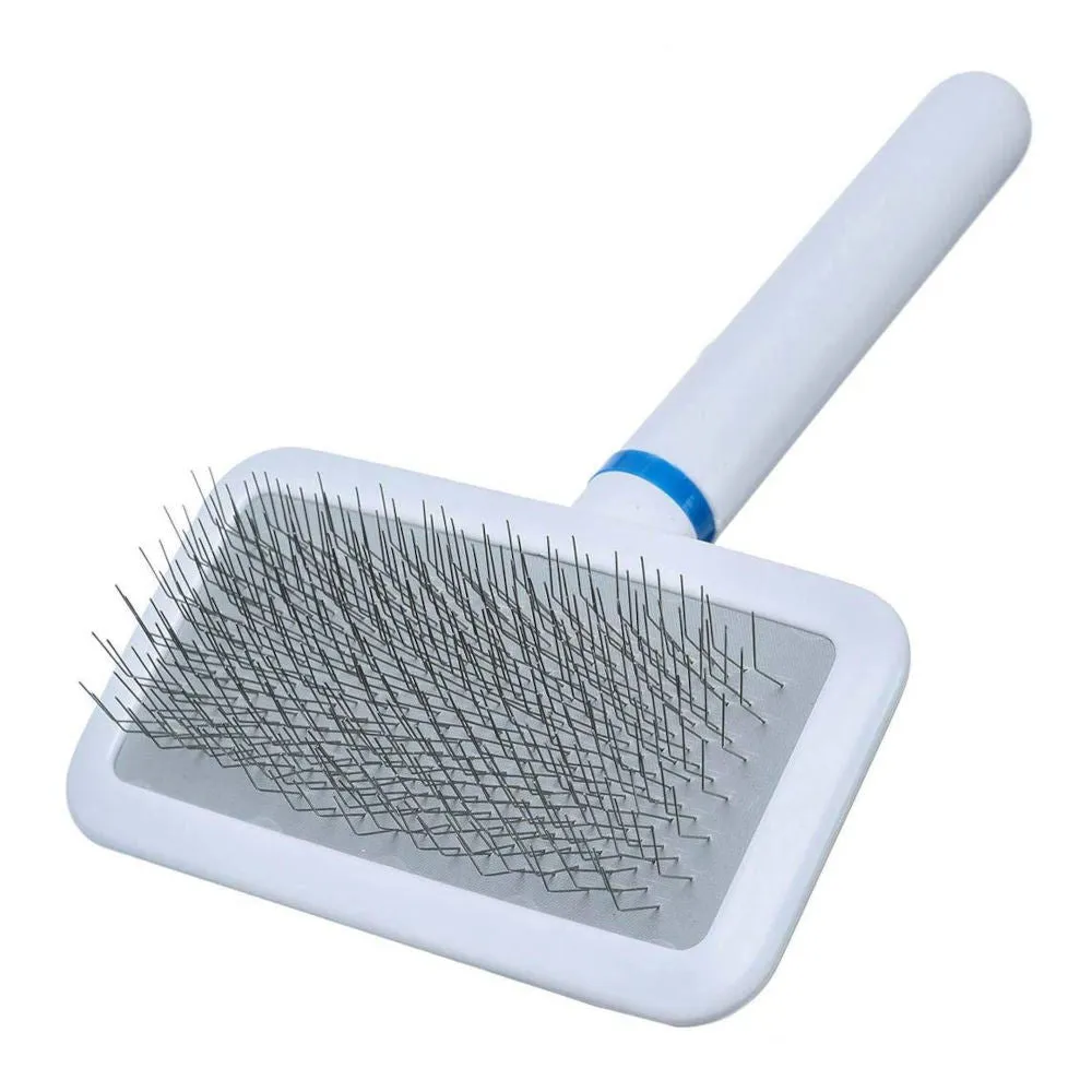 DoggyMan White Grooming Slicker Brush For Cats & Dogs