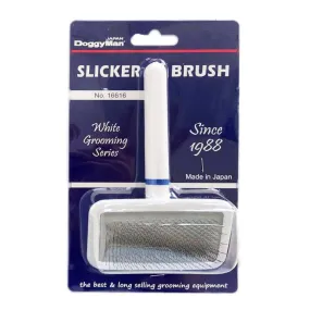 DoggyMan White Grooming Slicker Brush For Cats & Dogs