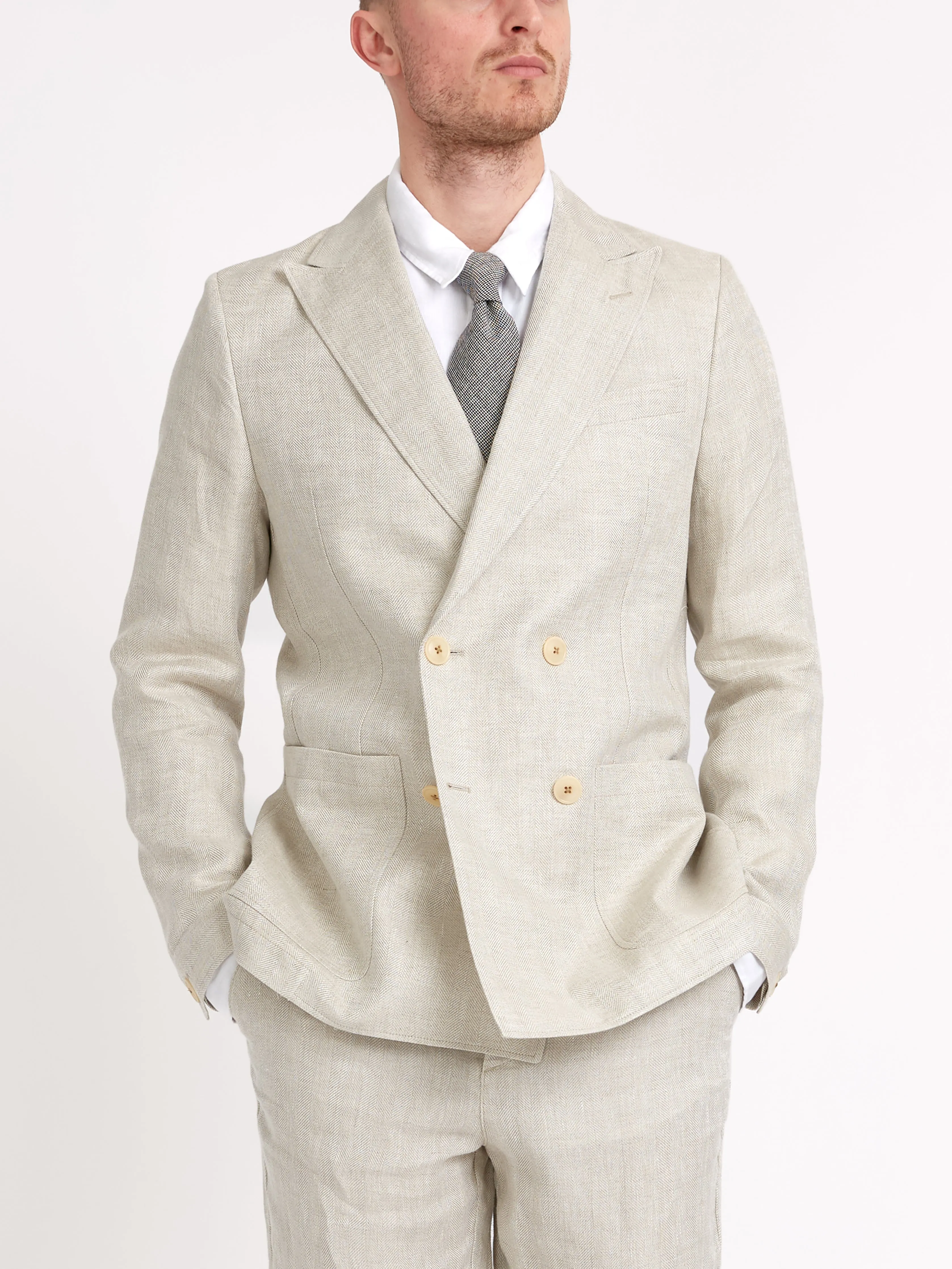 Double-Breasted Jacket Davidson Sand