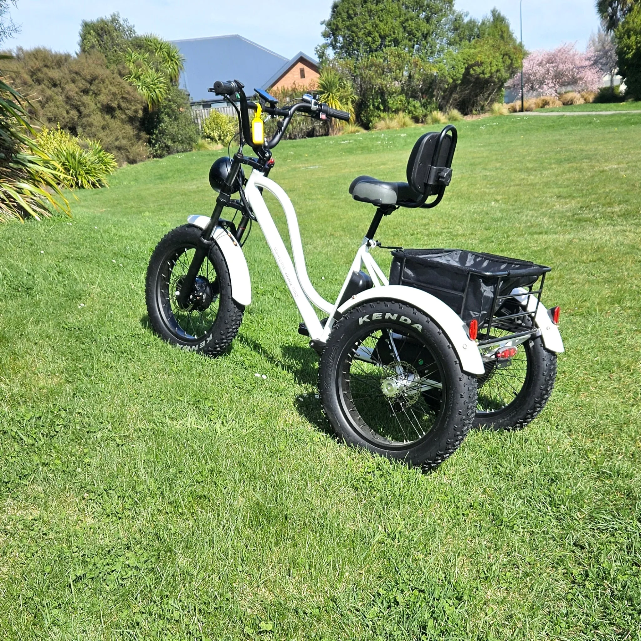 E-Trike  - White Smart Technology long distance wired2ride brand