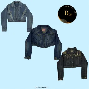 Edgy Y2K Cropped Jean Jacket – Perfect for Layering (GRV-10-142)