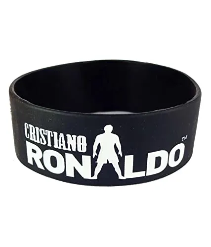 Elegant attire club Rubber hand band for men (cristiano ronaldo cr7, black)- Multi color