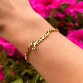 Elegant name bracelet