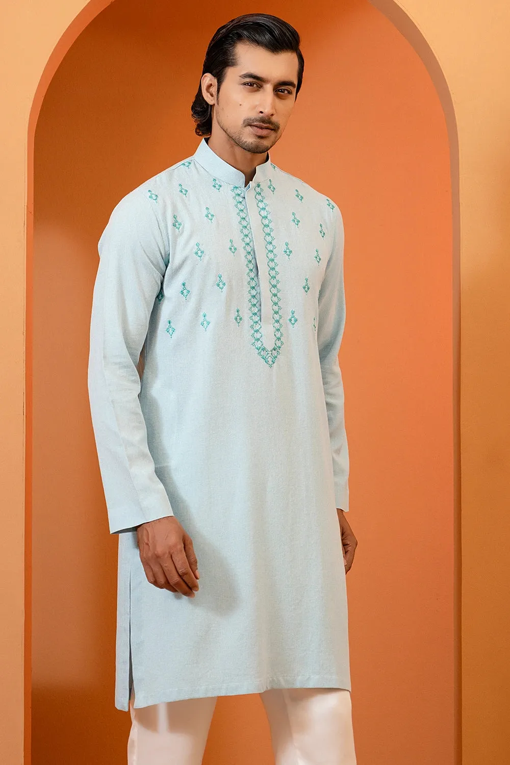 Embroidered  Slim Fit Panjabi