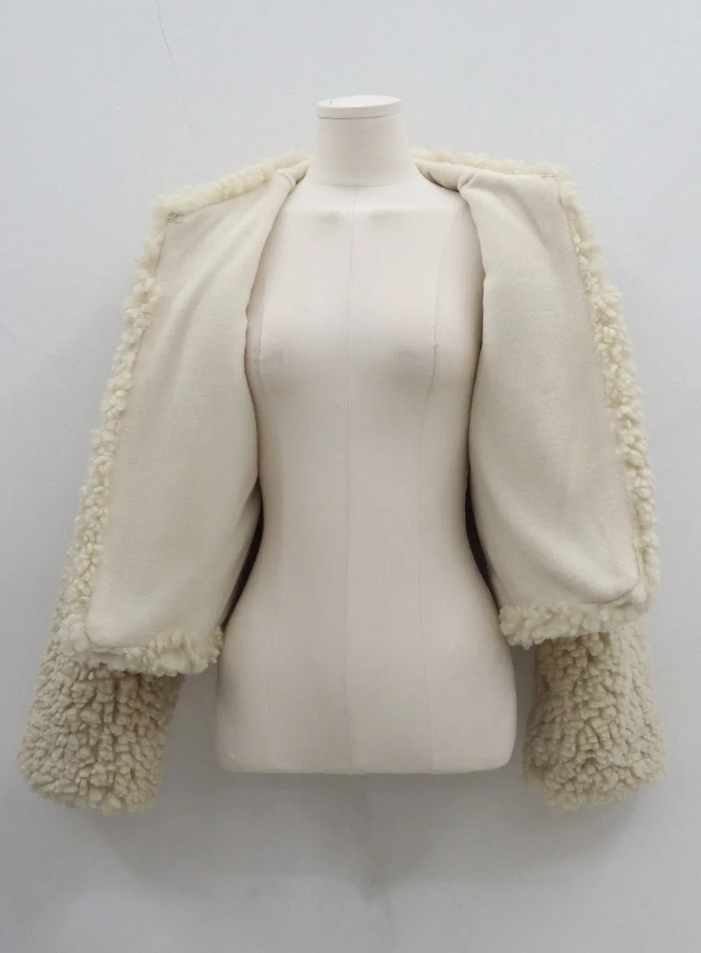 Faux Fur Hook Cropped Jacket CD20