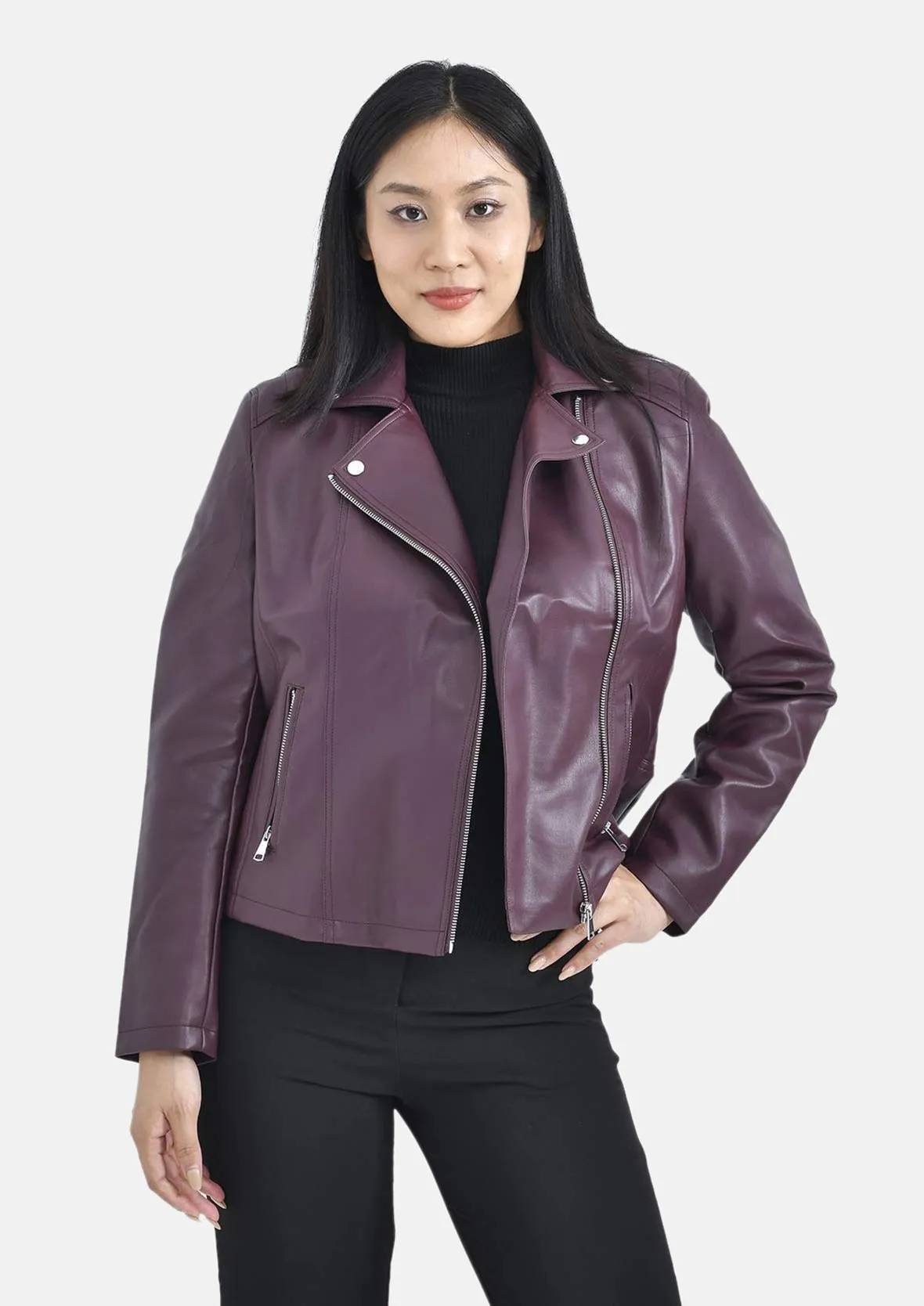 Faux Leather Biker Jacket