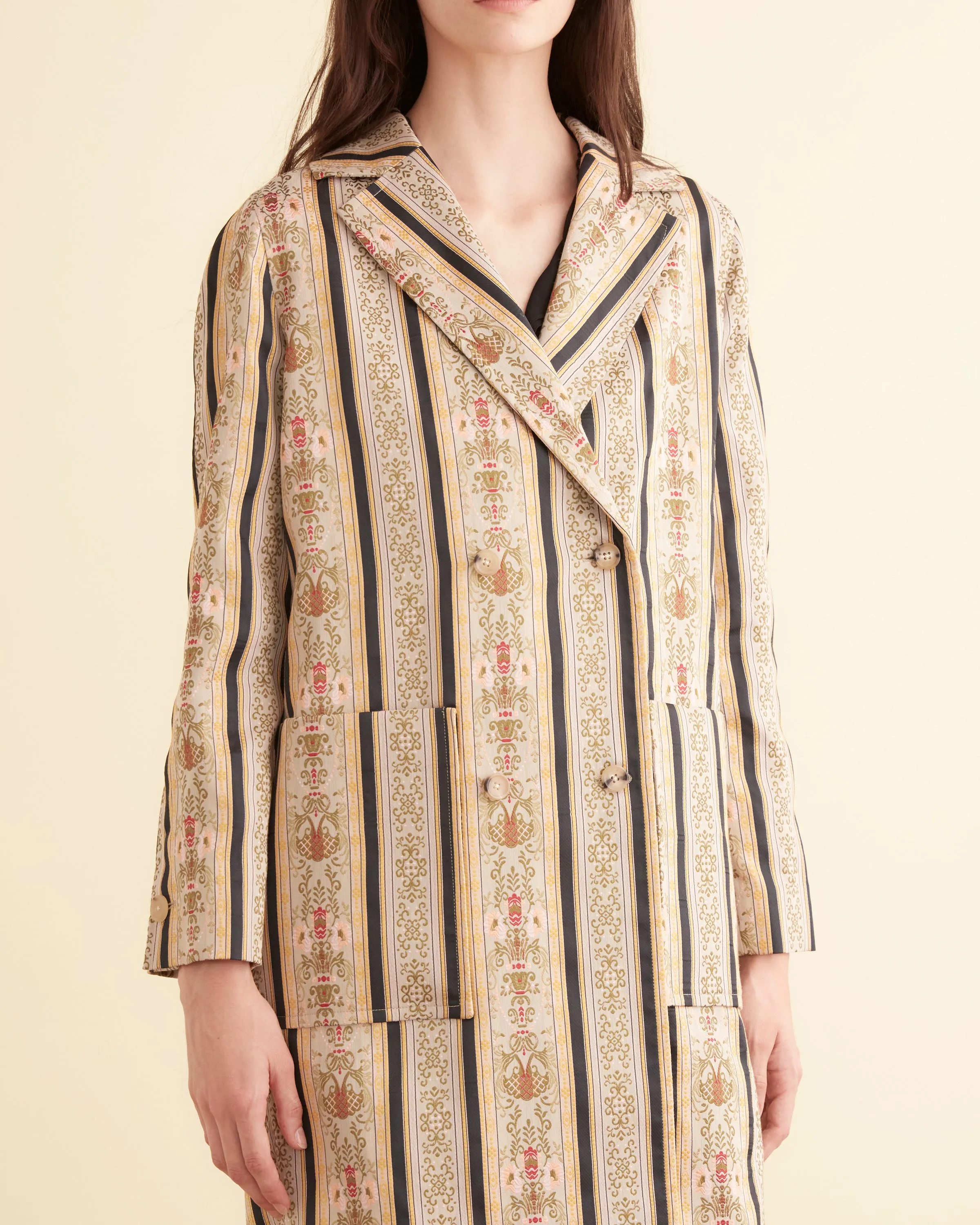 Floret Brocade Coat