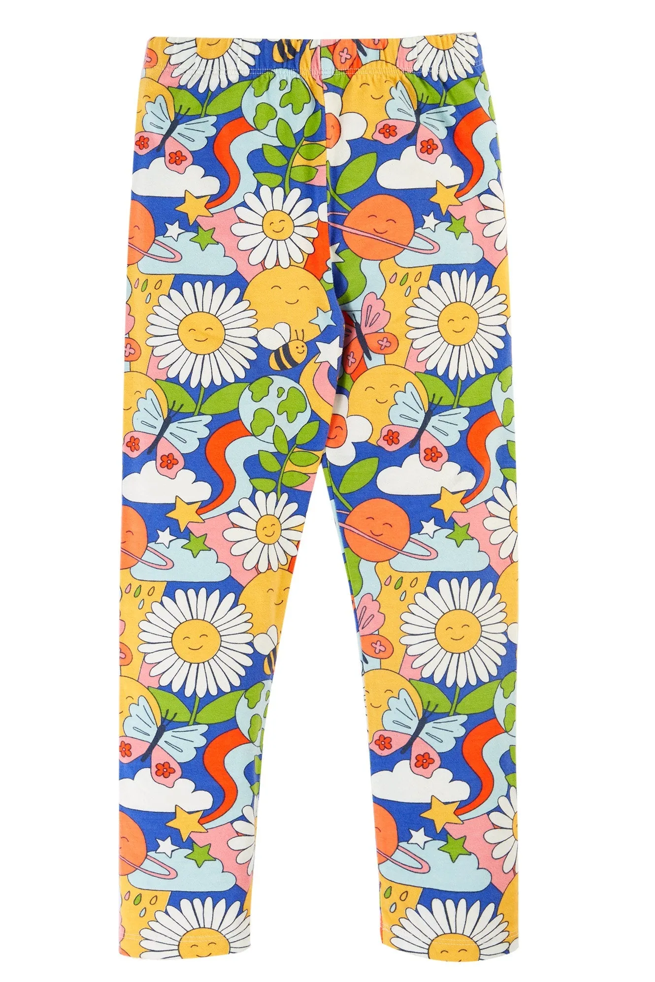 Frugi Libby Printed Leggings - Retro Happy